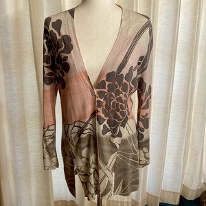 Chicos Lightweight Linen and Cotton Blend Sweater